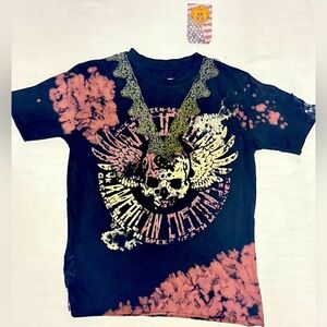 Affliction Women's T-Shirt S/S AC FALLOUT PAINT Tee